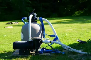 Pompe de piscine qui a pris l'eau