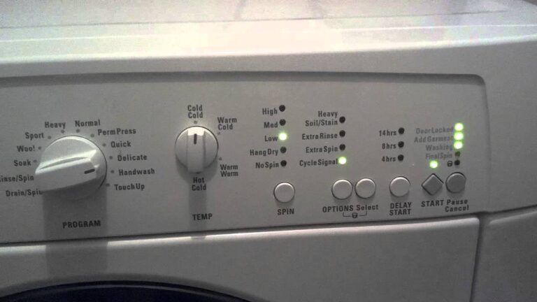Lave linge qui bip